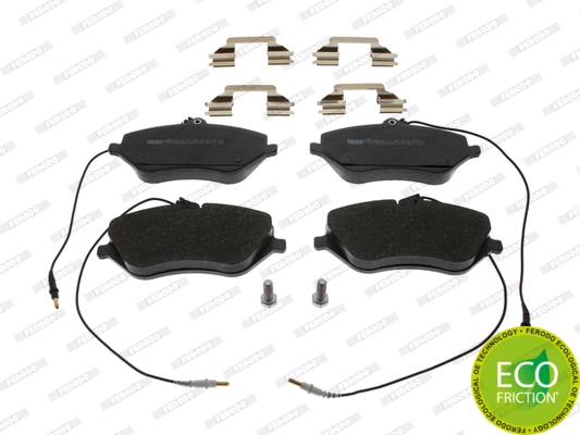 Kit de plaquettes de frein, frein à disque PREMIER ECO FRICTION FDB1726