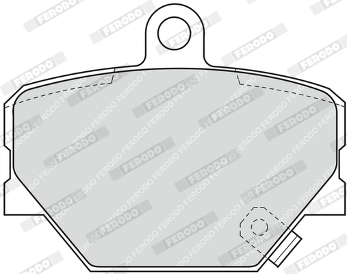 Brake Pad Set, disc brake PREMIER ECO FRICTION FDB1162