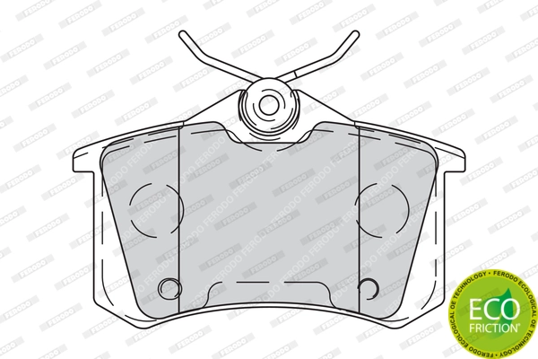 Brake Pad Set, disc brake PREMIER ECO FRICTION FDB4260