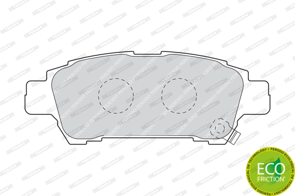 Brake Pad Set, disc brake PREMIER ECO FRICTION FDB1530