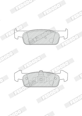 Brake Pad Set, disc brake PREMIER ECO FRICTION FDB4822