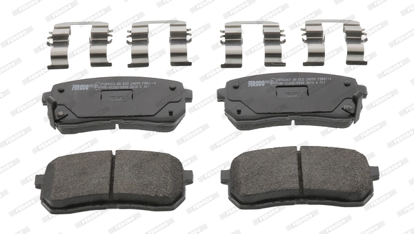 Brake Pad Set, disc brake PREMIER ECO FRICTION FDB4114