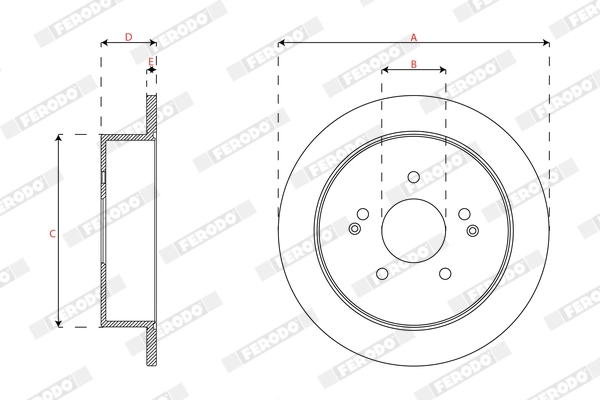 Brake Disc PREMIER DDF1992C