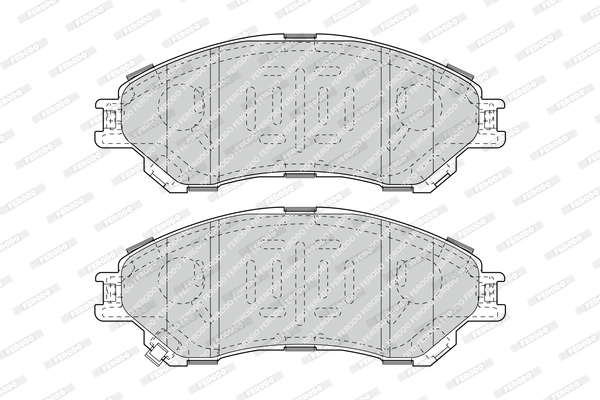 Brake Pad Set, disc brake PREMIER ECO FRICTION FDB4884