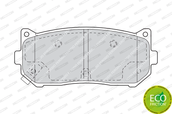 Brake Pad Set, disc brake PREMIER ECO FRICTION FDB1569