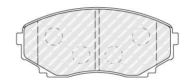 Brake Pad Set, disc brake PREMIER FDB1757