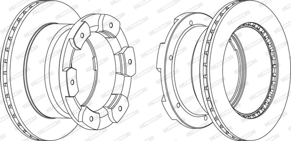 FERODO FCR332A Brake Disc