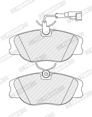 Brake Pad Set, disc brake PREMIER ECO FRICTION FDB994