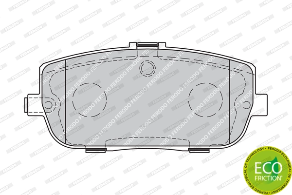 Brake Pad Set, disc brake PREMIER ECO FRICTION FDB1894