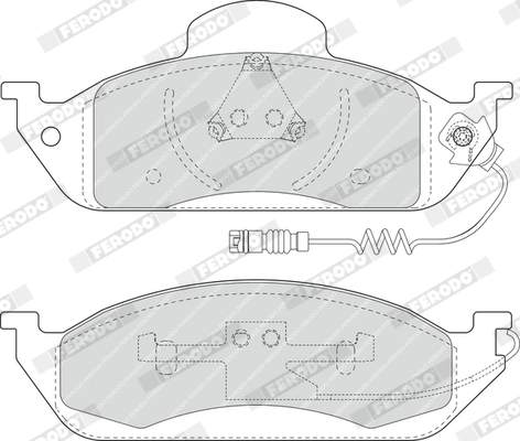 Brake Pad Set, disc brake PREMIER ECO FRICTION FDB1400