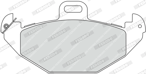 FERODO FDB1278 Brake Pad Set, disc brake