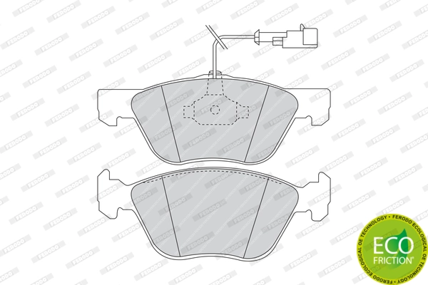 Brake Pad Set, disc brake PREMIER ECO FRICTION FDB1052