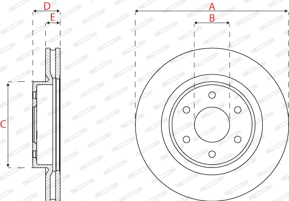 Brake Disc PREMIER DDF2742C
