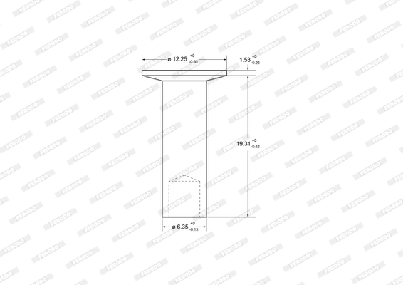Niete, Trommelbremsbelag Federal-Mogul 93687