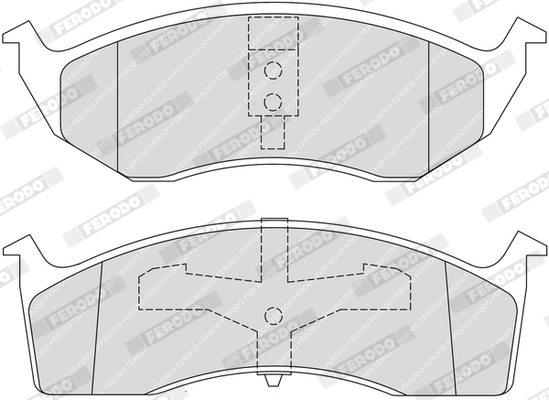 Brake Pad Set, disc brake PREMIER ECO FRICTION FDB1098