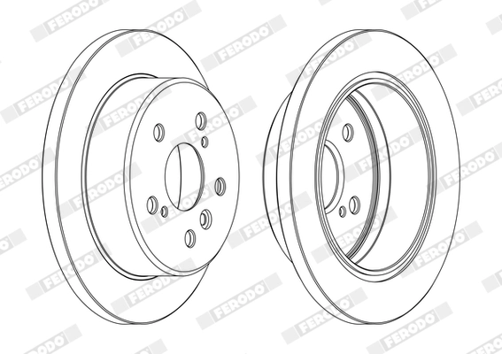 FERODO DDF1598C Brake Disc