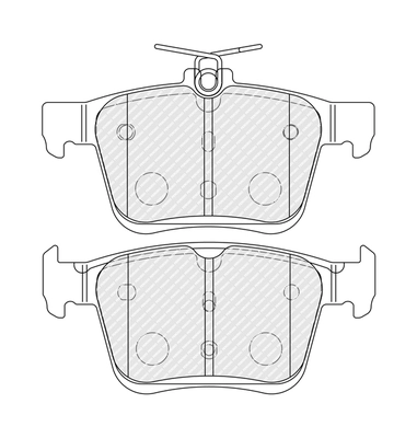 Brake Pad Set, disc brake PREMIER ECO FRICTION FDB4434
