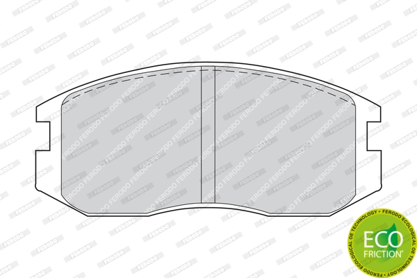 Brake Pad Set, disc brake PREMIER ECO FRICTION FDB759