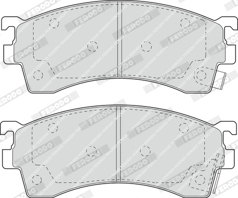 Brake Pad Set, disc brake PREMIER ECO FRICTION FDB950
