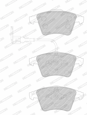 Brake Pad Set, disc brake PREMIER ECO FRICTION FVR1642