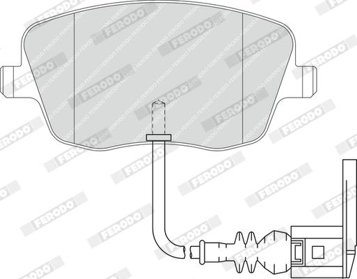 Brake Pad Set, disc brake PREMIER ECO FRICTION FDB1662