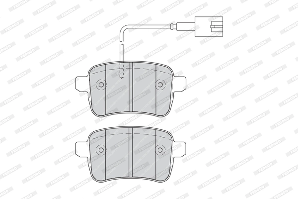 Brake Pad Set, disc brake PREMIER FDB4308