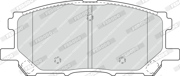 Brake Pad Set, disc brake PREMIER ECO FRICTION FDB1715
