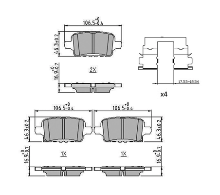 Brake Pad Set, disc brake PREMIER ECO FRICTION FDB5193