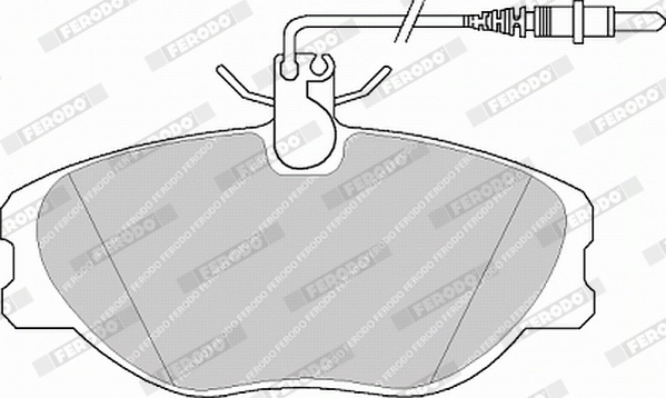 Brake Pad Set, disc brake PREMIER ECO FRICTION FVR1000