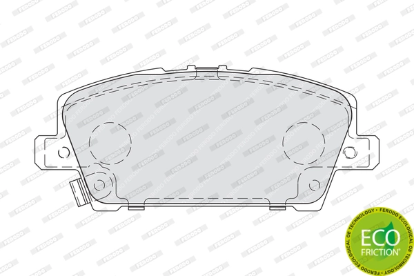 Brake Pad Set, disc brake PREMIER ECO FRICTION FDB1859