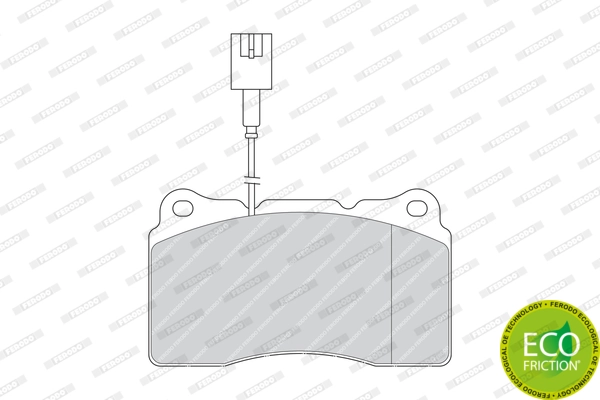 Brake Pad Set, disc brake PREMIER ECO FRICTION FDB1334