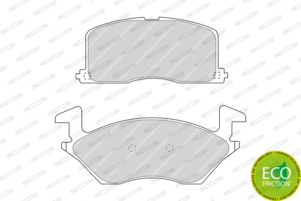 Brake Pad Set, disc brake PREMIER ECO FRICTION FDB943