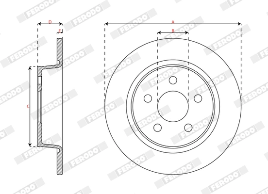 Brake Disc PREMIER DDF3123
