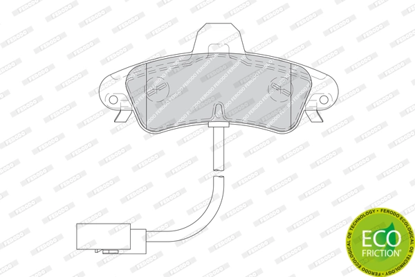 Brake Pad Set, disc brake PREMIER ECO FRICTION FDB1753