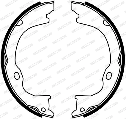Brake Shoe Set, parking brake PREMIER FSB4060