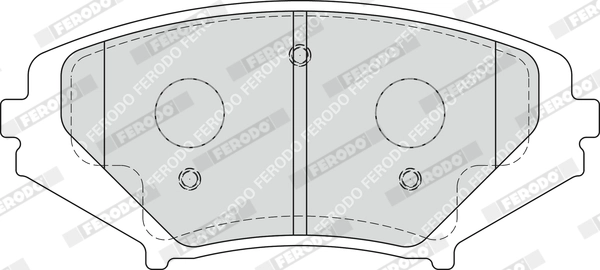 Brake Pad Set, disc brake PREMIER FDB1758