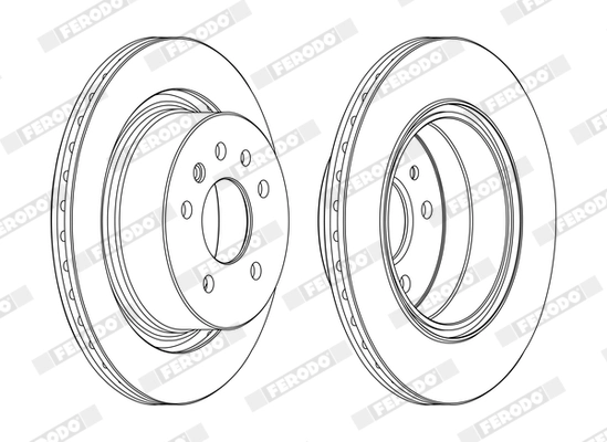 FERODO DDF1366C Brake Disc
