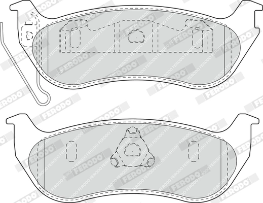 Brake Pad Set, disc brake PREMIER FDB1660