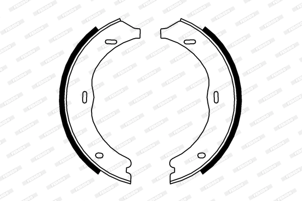 Brake Shoe Set, parking brake PREMIER FSB4003