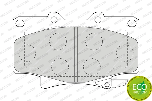 Brake Pad Set, disc brake PREMIER ECO FRICTION FDB1502