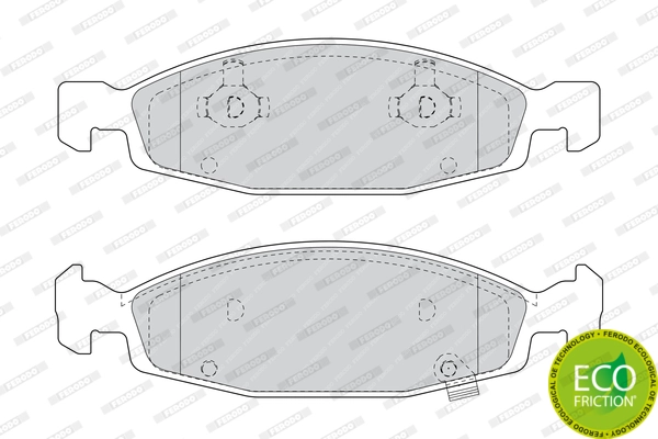 Brake Pad Set, disc brake PREMIER ECO FRICTION FDB1523