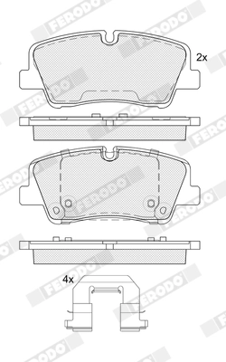 Brake Pad Set, disc brake PREMIER ECO FRICTION FDB5391