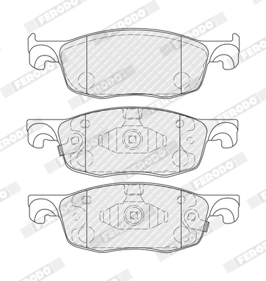 Brake Pad Set, disc brake PREMIER ECO FRICTION FDB5347