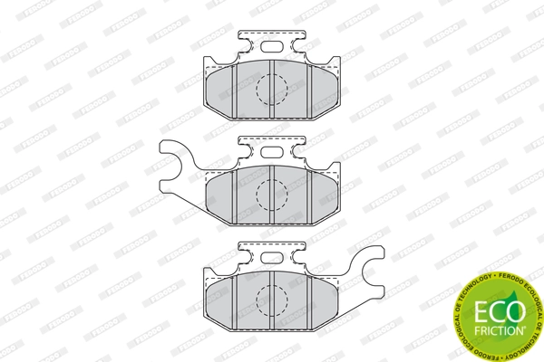Brake Pad Set, disc brake PREMIER ECO FRICTION FDB4614