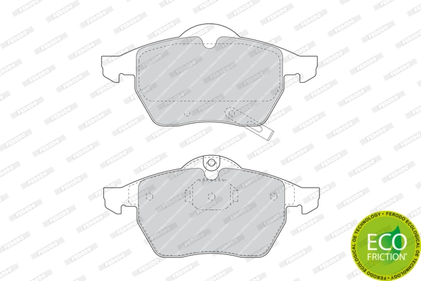 Brake Pad Set, disc brake PREMIER ECO FRICTION FDB1535
