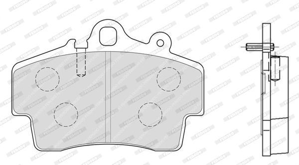 FERODO FDB1307 Brake Pad Set, disc brake