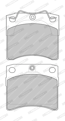 Brake Pad Set, disc brake PREMIER ECO FRICTION FVR1131