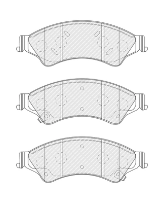 Brake Pad Set, disc brake PREMIER ECO FRICTION FDB4832