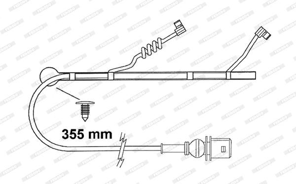 Warning Contact, brake pad wear PREMIER FAI163