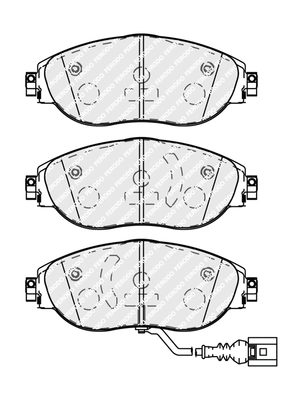 Brake Pad Set, disc brake PREMIER ECO FRICTION FDB5096